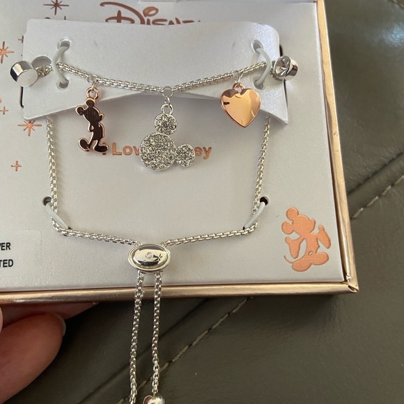 Disney Jewelry - Disney silver plated adjustable bracelet